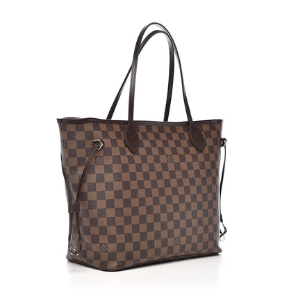 Louis Vuitton Damier Ebene Neo Neverfull MM Rose Ballerine 4 of 12