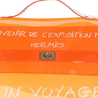 Hermes Vinyl Souvenir De L'Exposition Kelly Orange 6 of 11