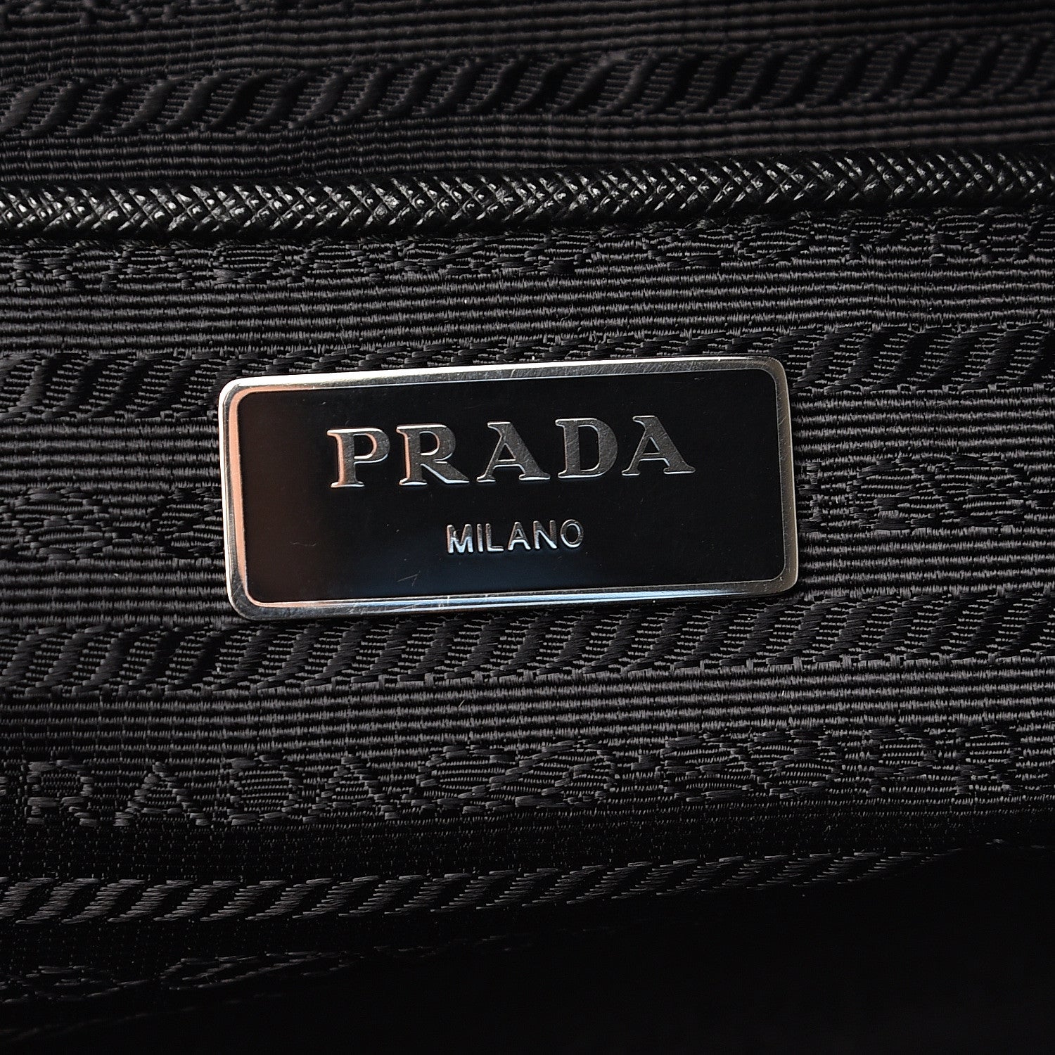 Prada Nylon Tessuto Impuntu Quilted Shoulder Bag Black 5 of 8