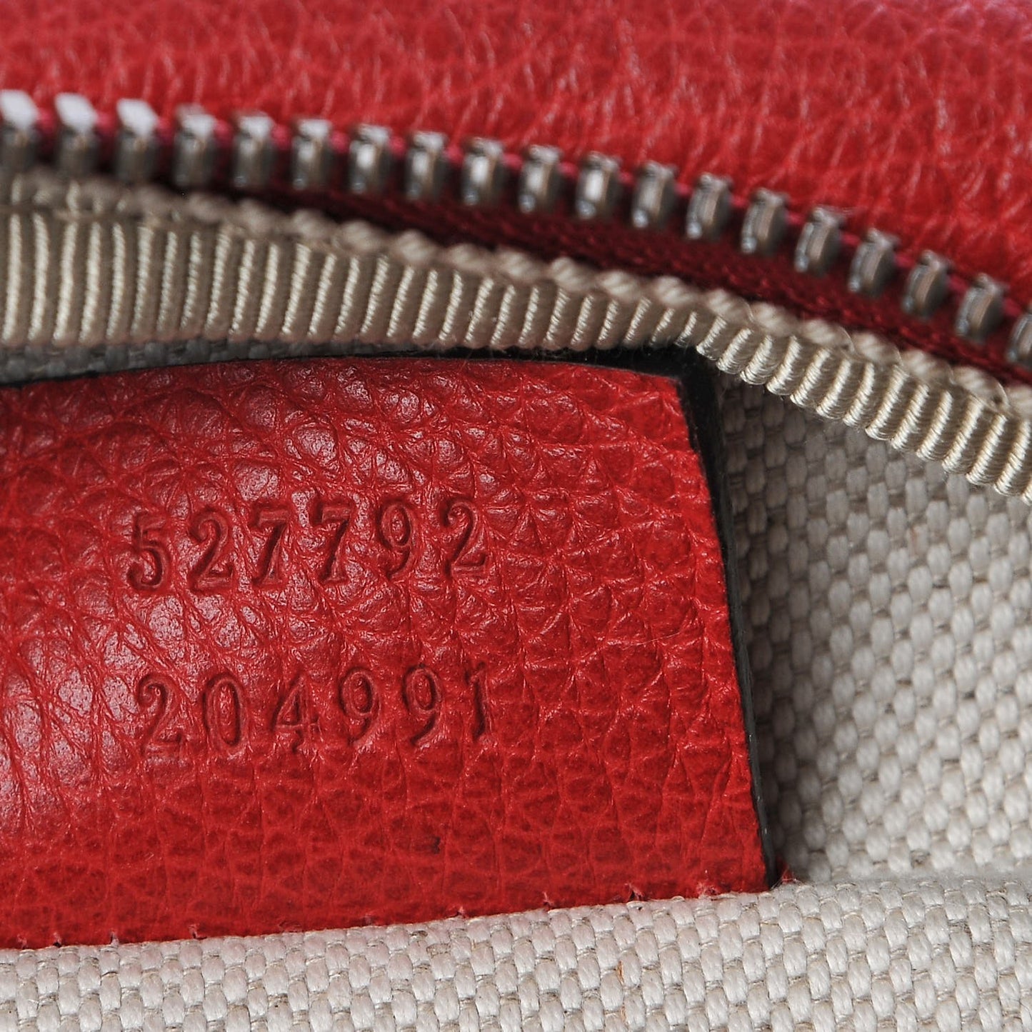 Grained Calfskin Small Logo Belt Bag Hibiscus Red
