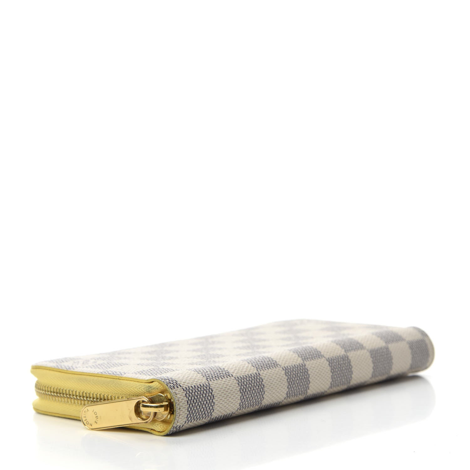 Louis Vuitton Damier Azur Zippy Wallet Jaune Pale 4 of 7