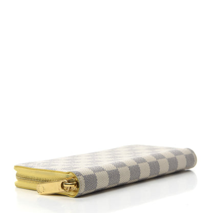Louis Vuitton Damier Azur Zippy Wallet Jaune Pale 4 of 7