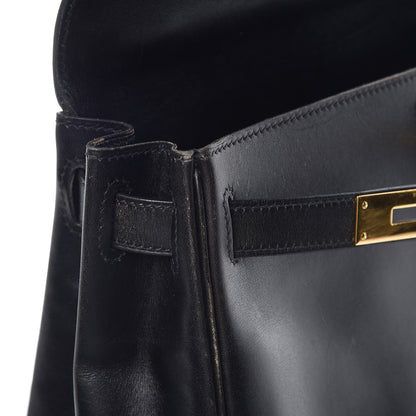 Hermes Box Kelly Retourne 28 Black 32 of 39