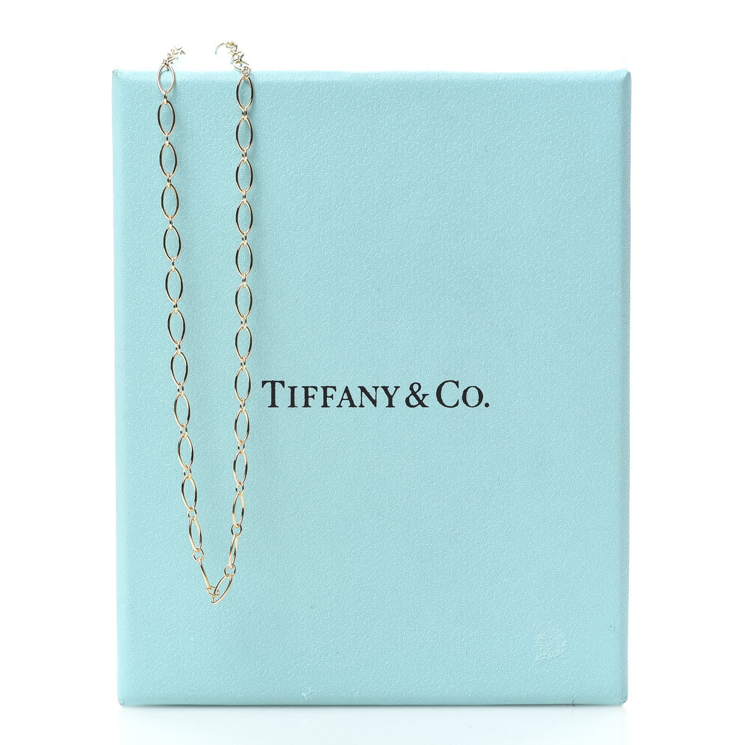 Tiffany 18K Rose Gold Oval Link Chain 6 of 6