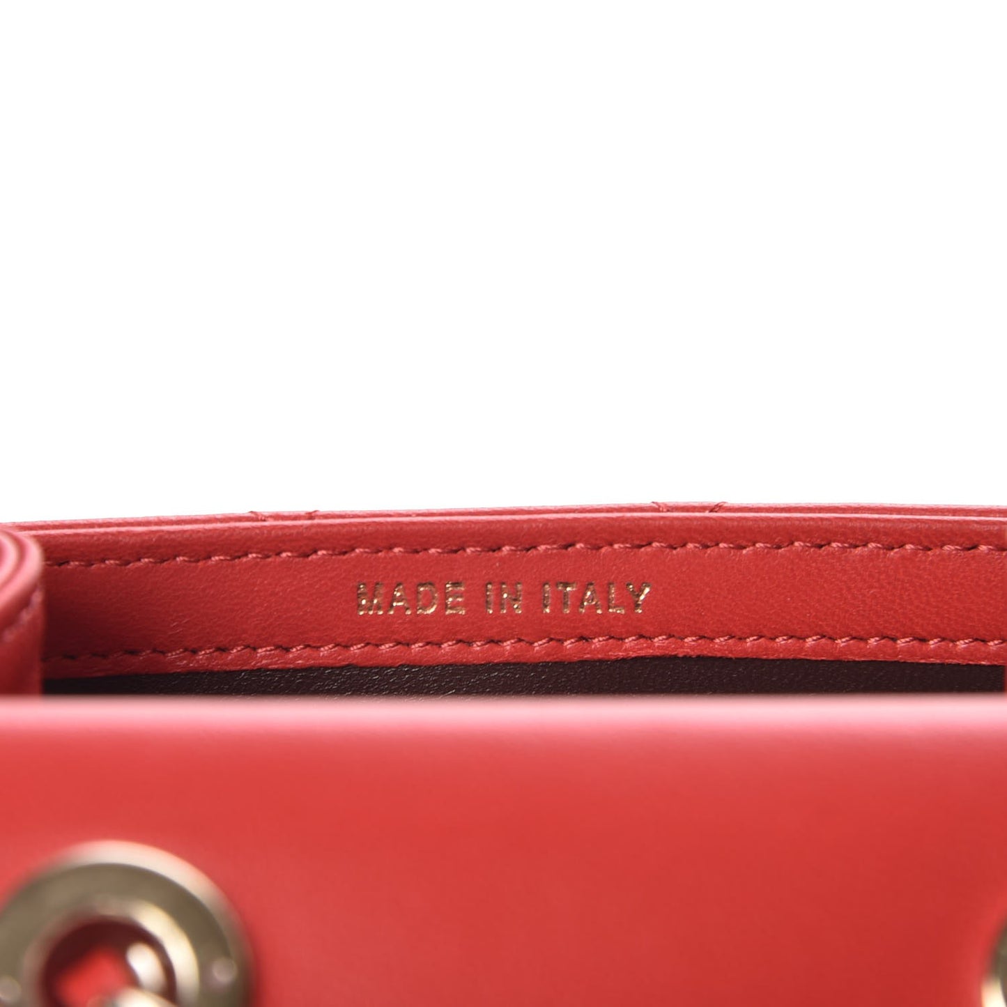 Lambskin Quilted Trendy CC Phone Holder Red