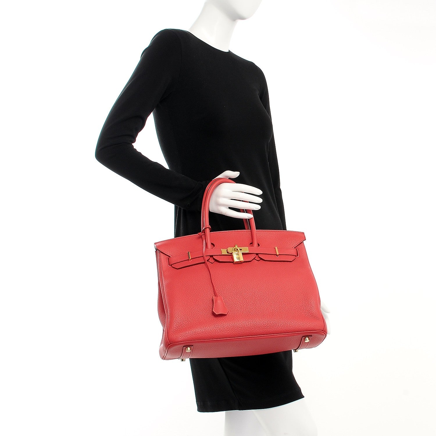 Hermes Taurillon Clemence Birkin 35 Bougainvillea 2 of 34