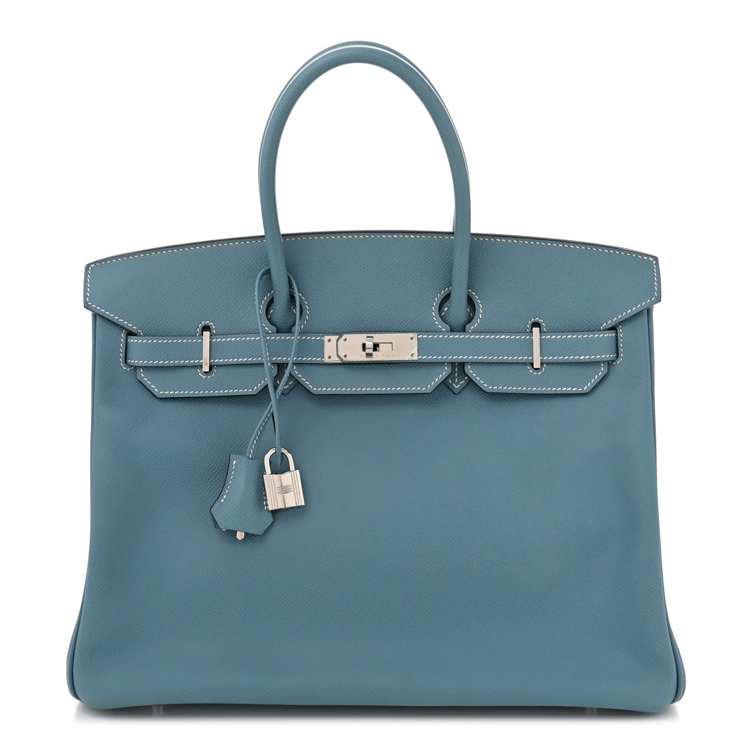 Hermes Epsom Birkin 35 Blue Jean 1 of 10