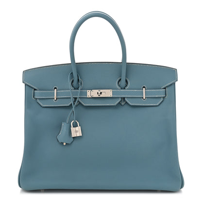 Hermes Epsom Birkin 35 Blue Jean 1 of 10