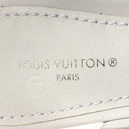Louis Vuitton Lambskin Patent Calfskin Archlight Slingback Pumps 38 White Black 9 of 9
