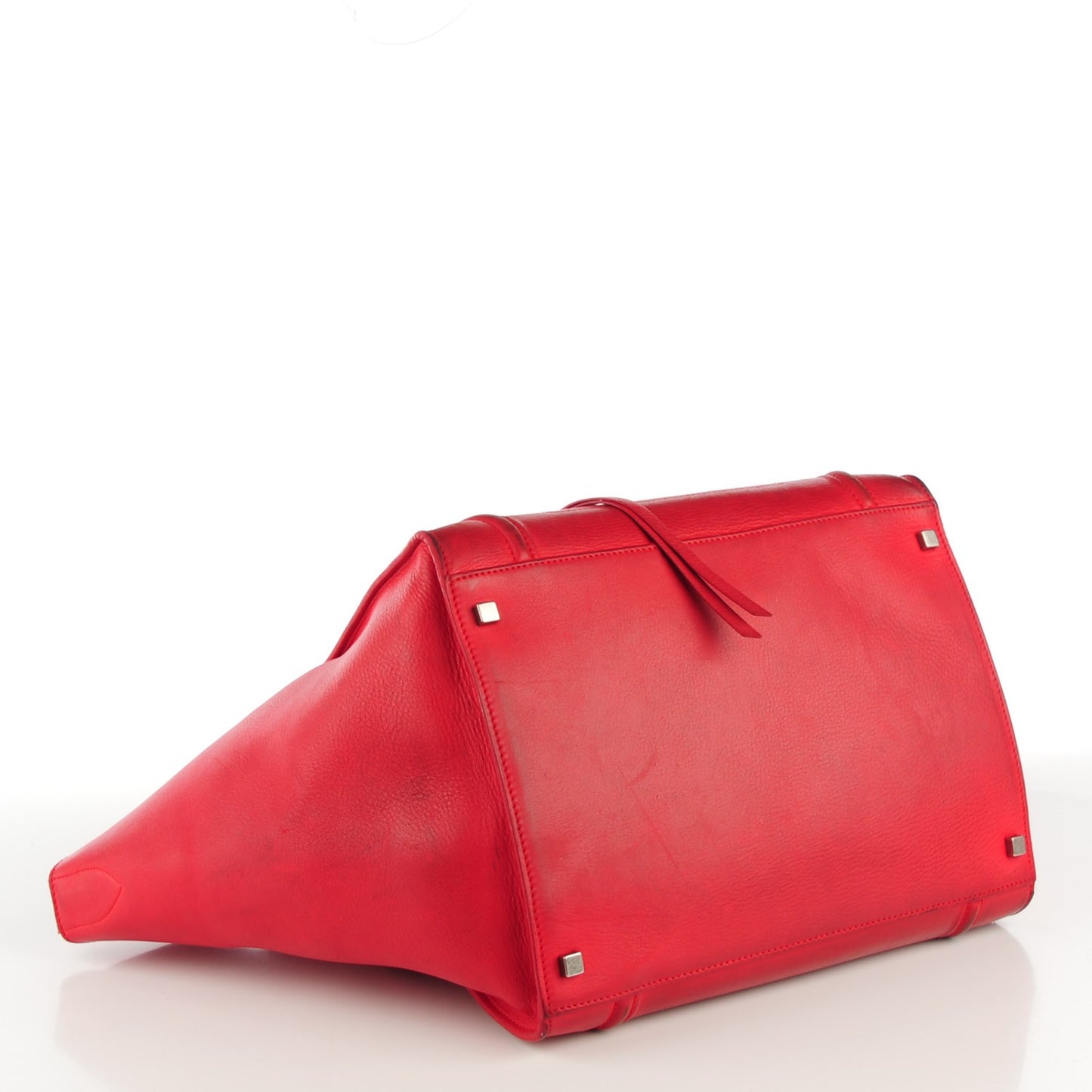 Supple Calfskin Large Phantom Luggage Coquelicot