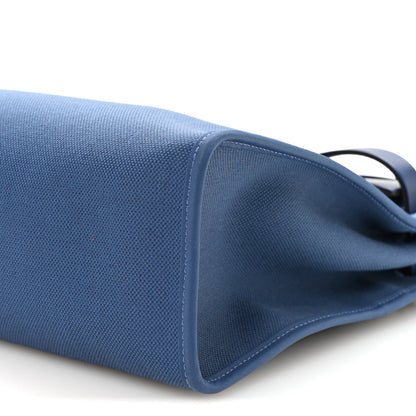 Hermes Military Toile Vache Hunter Herbag Zip 31 PM Bleu Brighton Bleu Saphir 10 of 10