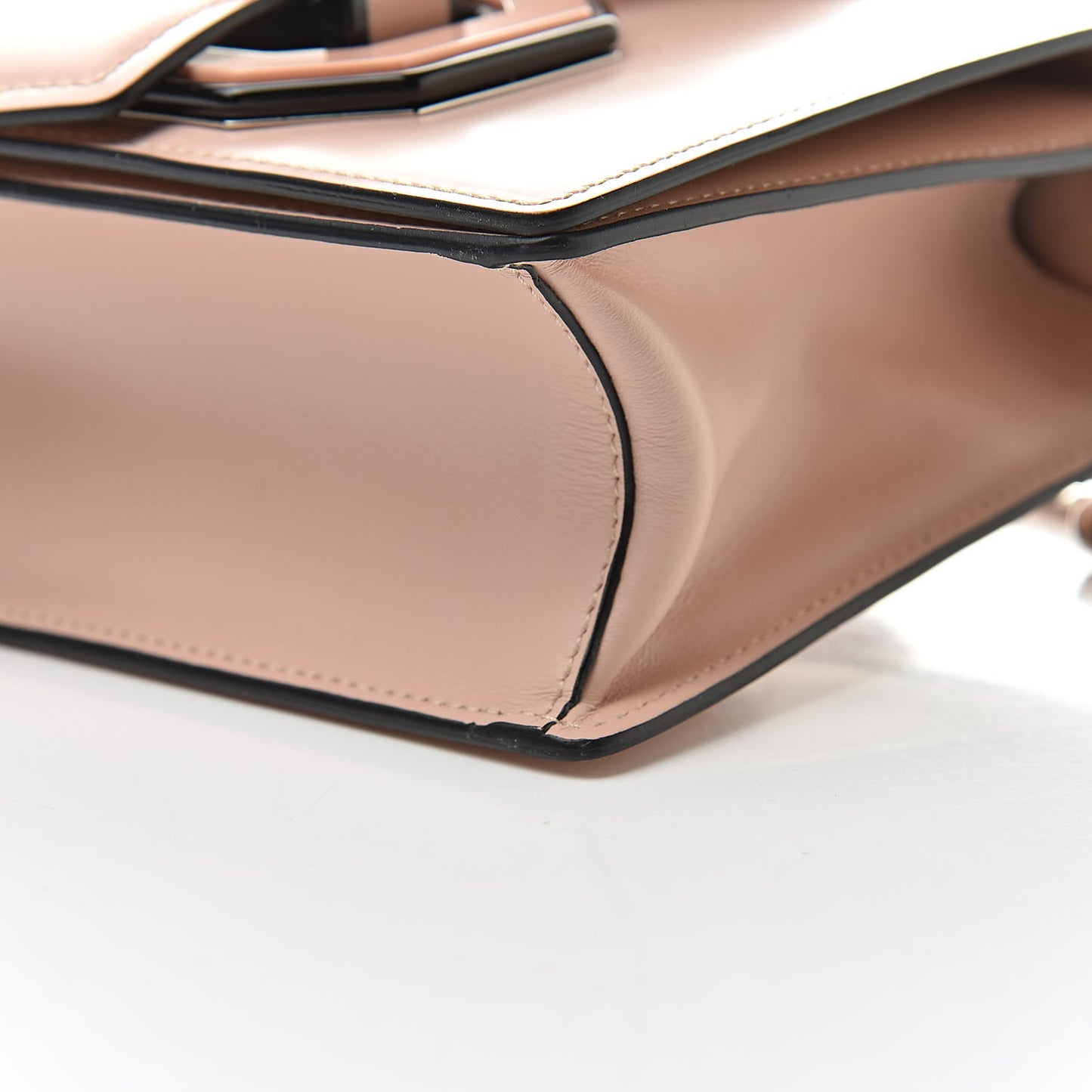 Spazzolato Soft Calfskin Plex Ribbon Bag Pesco