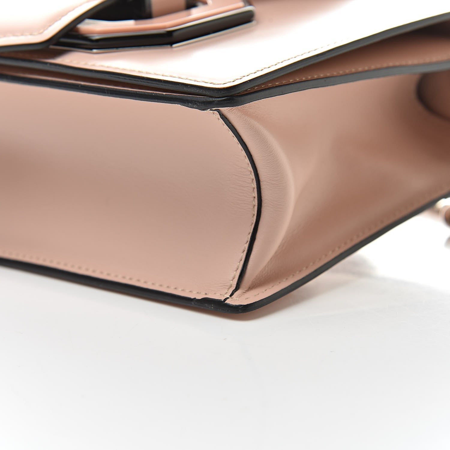 Prada Spazzolato Soft Calfskin Plex Ribbon Bag Pesco 9 of 11