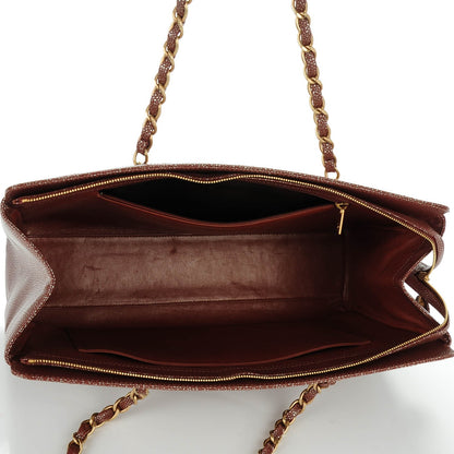 Chanel Metallic Caviar Shoulder Bag Brown 5 of 8