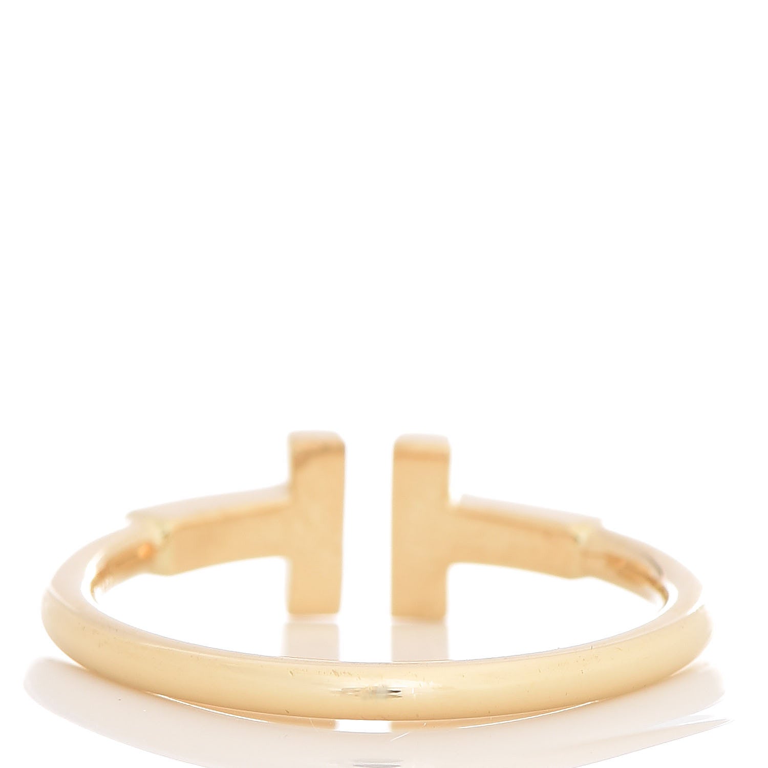 Tiffany 18K Yellow Gold T Wire Ring 53 6.5 3 of 5