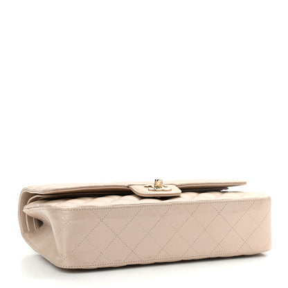 Chanel Iridescent Lambskin Quilted Medium Double Flap Beige 4 of 9