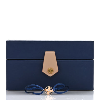 Louis Vuitton 18K Pink Gold Diamond Idylle Blossom Sun Cord Bracelet Blue 4 of 4
