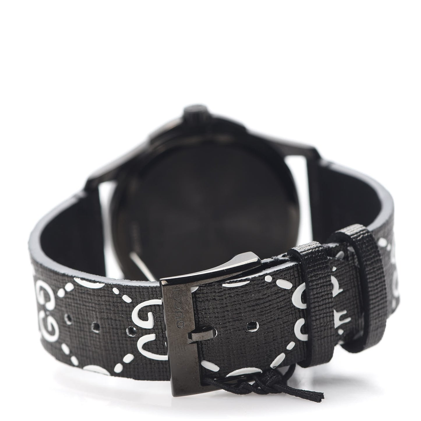 PVD Stainless Steel Canvas 38mm G-Timeless Ghost Quartz Watch Black