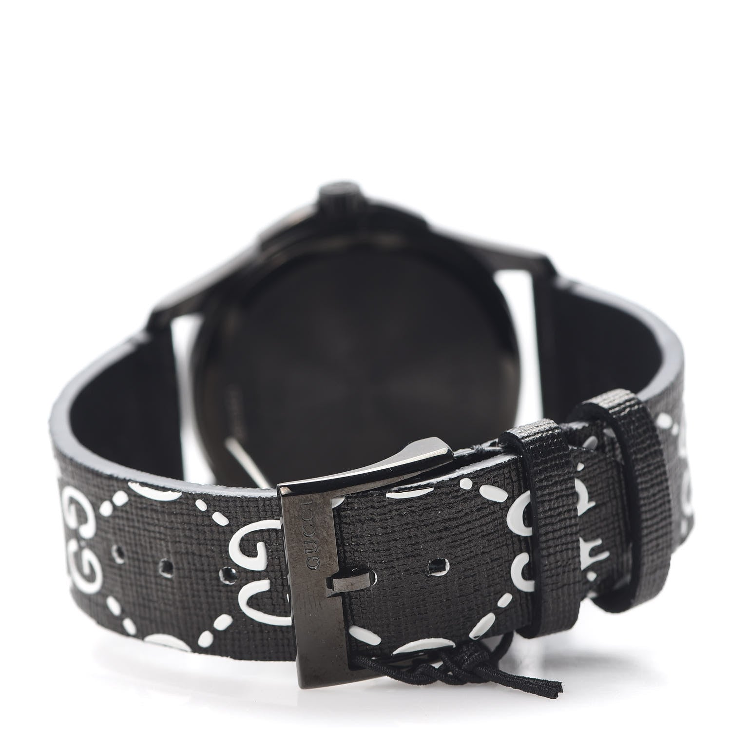 Gucci PVD Stainless Steel Canvas 38mm G-Timeless Ghost Quartz Watch Black 3 of 6