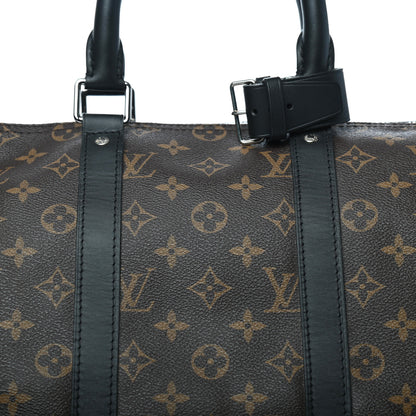 Louis Vuitton Monogram Macassar Keepall Bandouliere 45 7 of 9