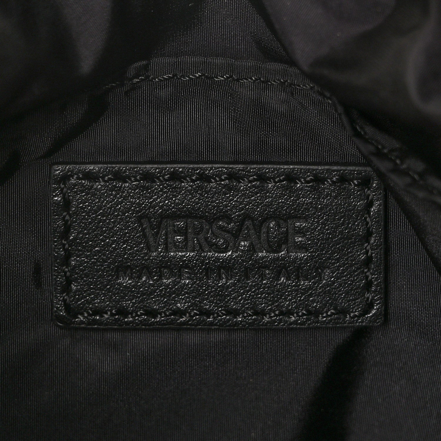 Versace Nylon Tribute Chain Crossbody Shoulder Bag Flamingo Black 5 of 8