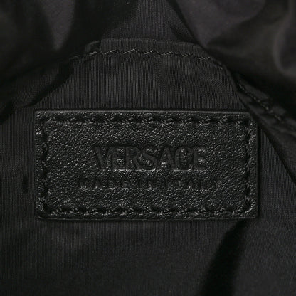 Versace Nylon Tribute Chain Crossbody Shoulder Bag Flamingo Black 5 of 8