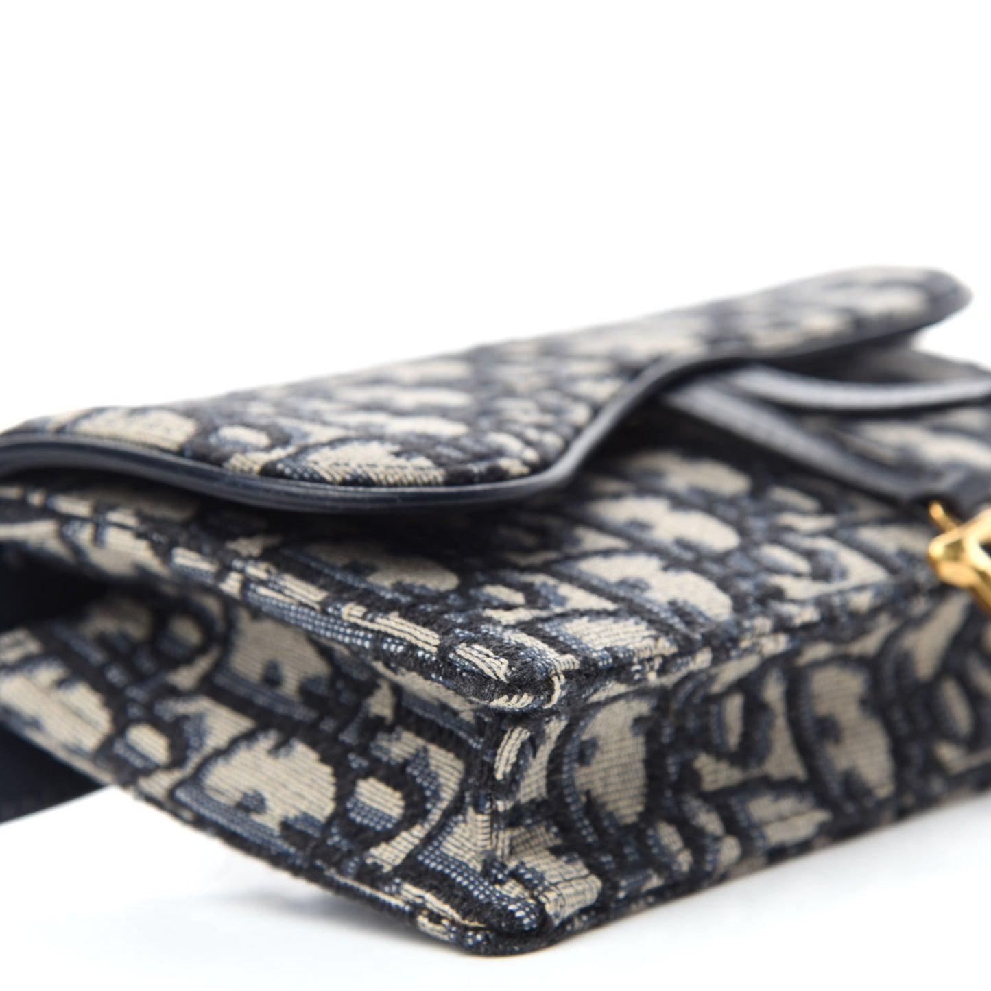 Oblique Saddle Belt Bag Blue