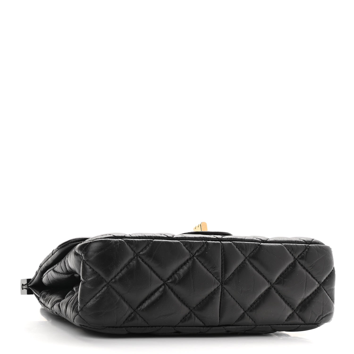 Chanel Aged Calfskin Quilted 2.55 Reissue Mini Hanger Flap Black 4 of 13