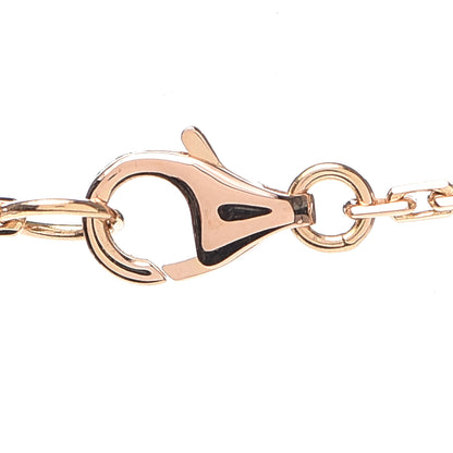Cartier 18K Pink Gold 3 Diamonds LOVE Pendant Necklace 4 of 5