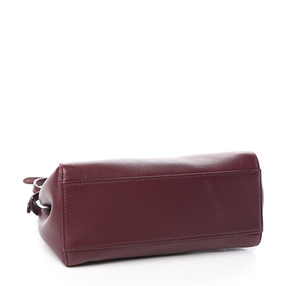 Fendi Nappa Mini Peekaboo Iconic Satchel Bordeaux 4 of 14