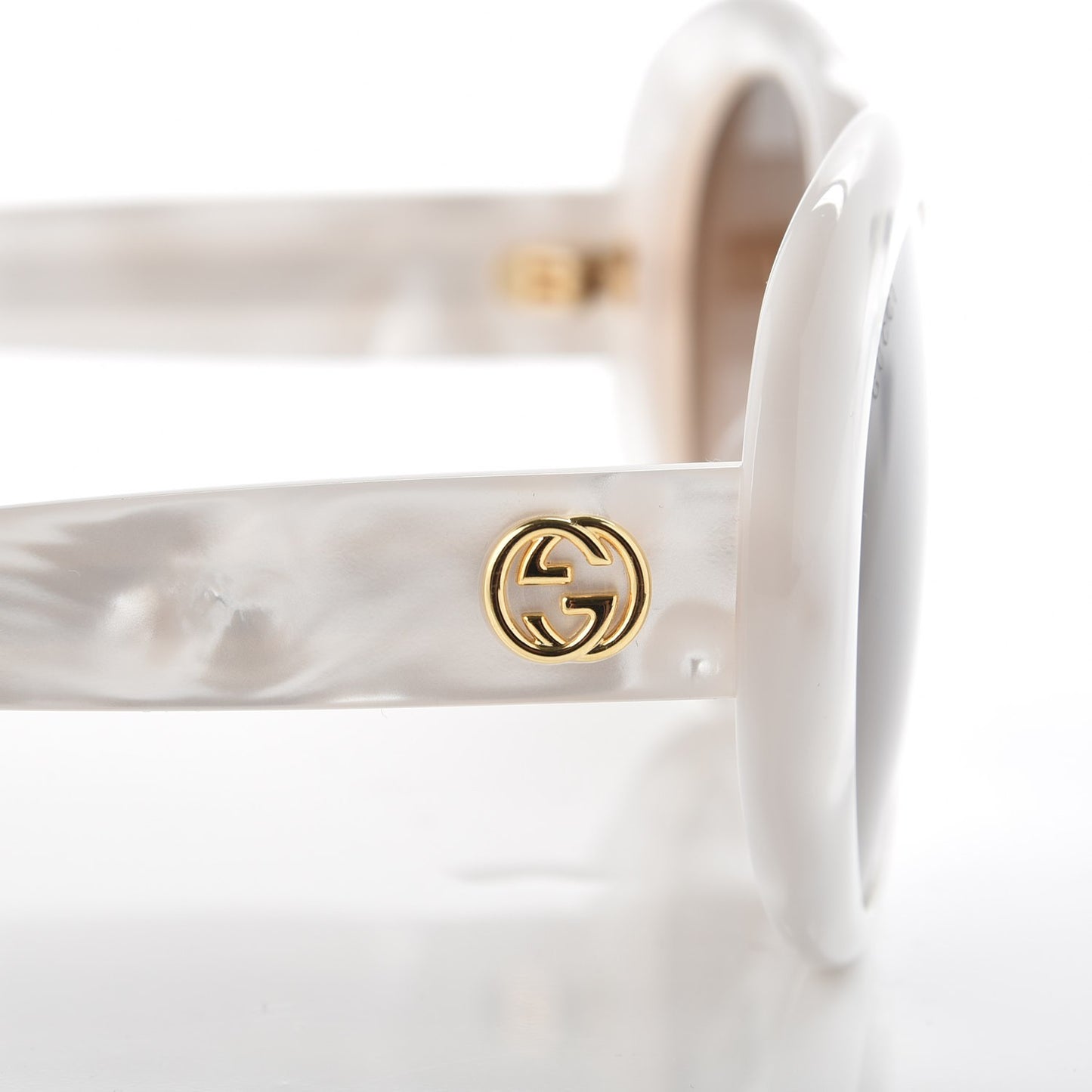 Acetate Round Sunglasses GG3829 F/S White