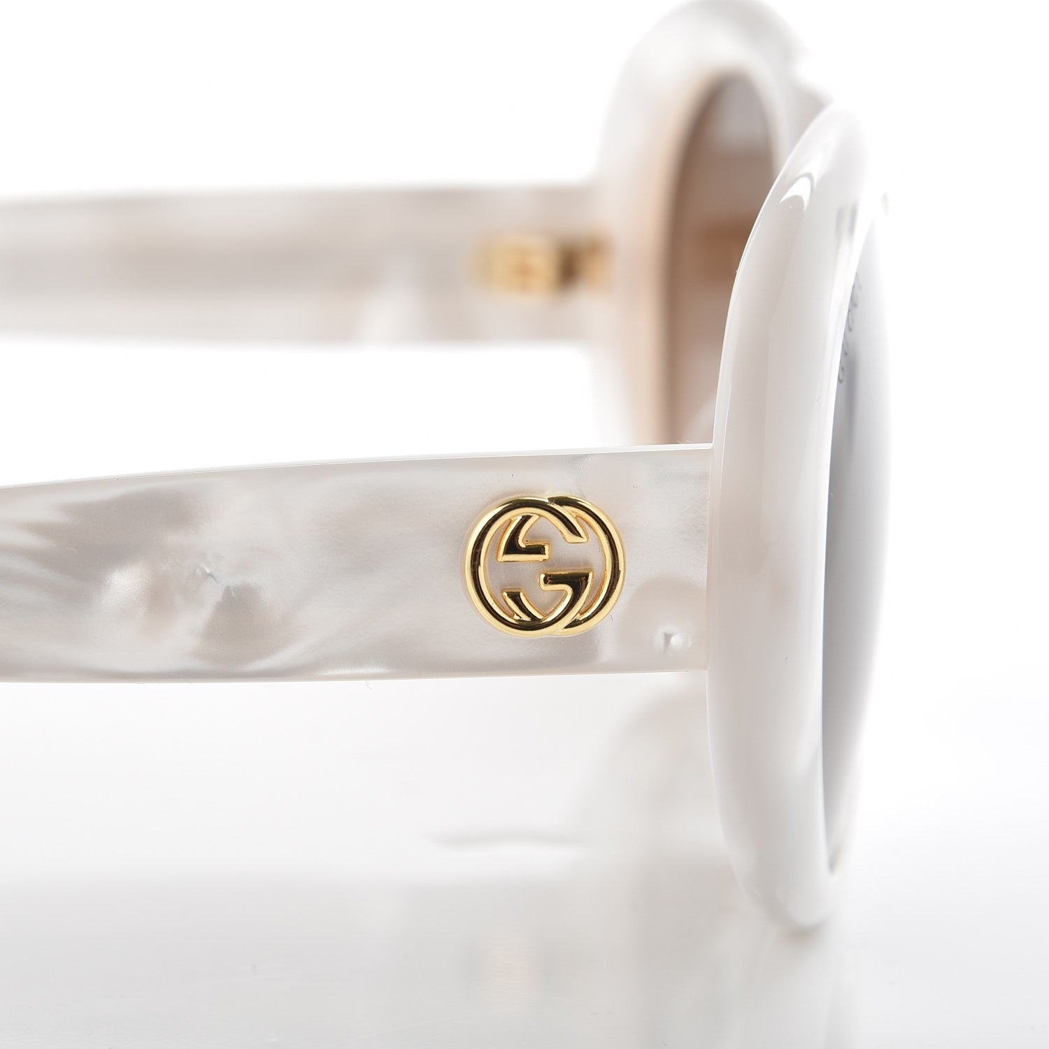 Gucci Acetate Round Sunglasses GG3829 F/S White 7 of 8