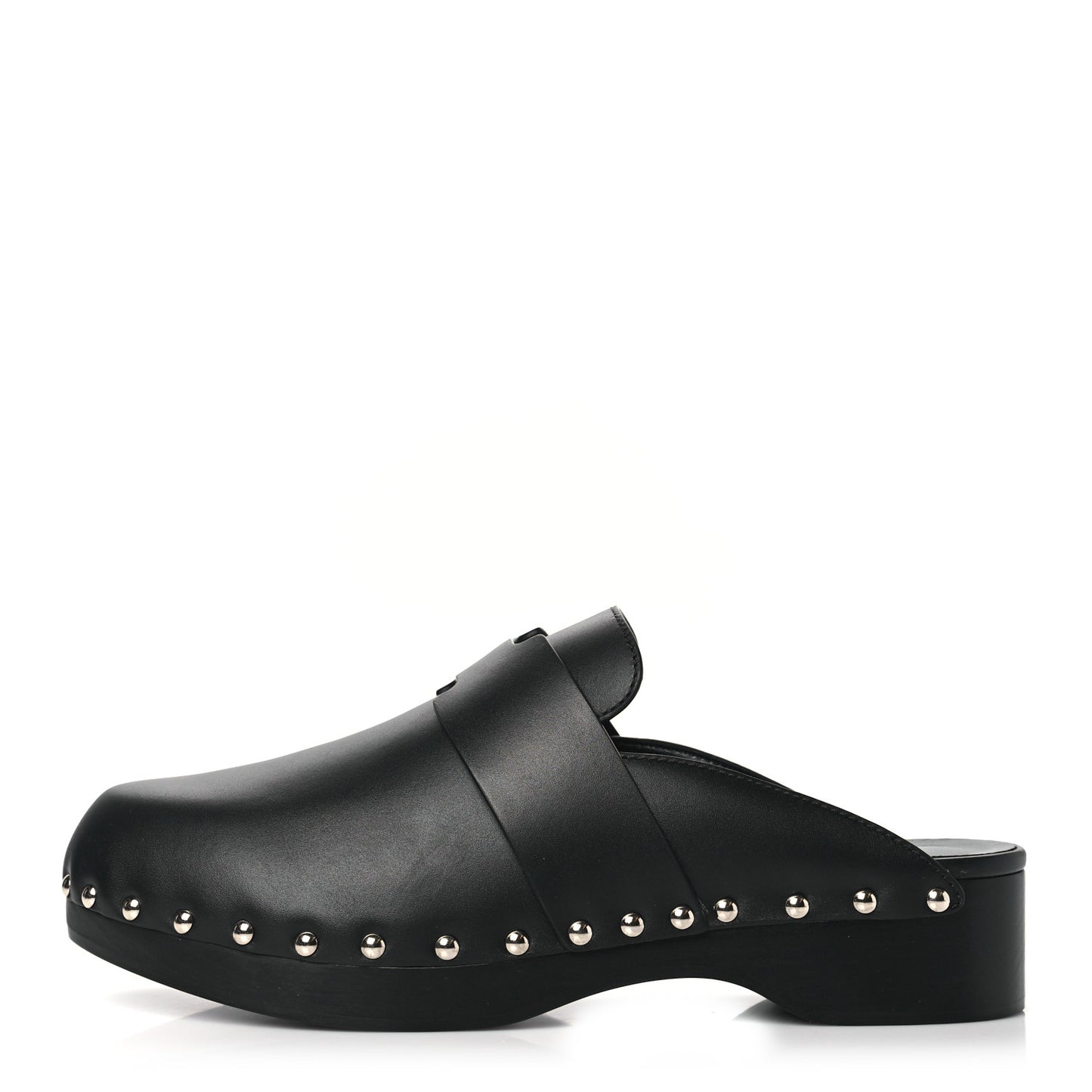 Calfskin Calya Mules 40 Black