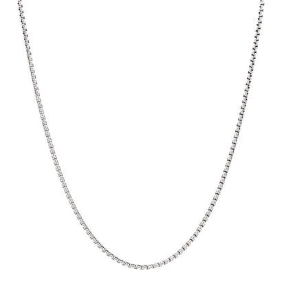 David Yurman Sterling Silver 14K Yellow Gold 1.7mm Baby Box Chain Necklace 16" 1 of 4