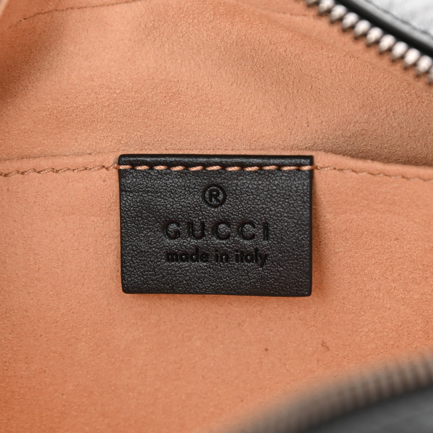 Gucci Calfskin Matelasse Small GG Marmont Chain Shoulder Bag Black 6 of 8