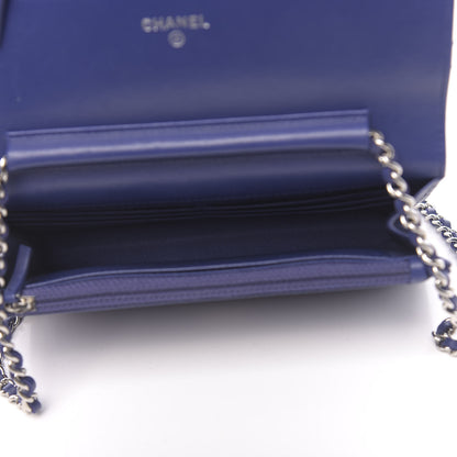Chanel Lambskin Quilted Wallet On Chain WOC Purple 5 of 12
