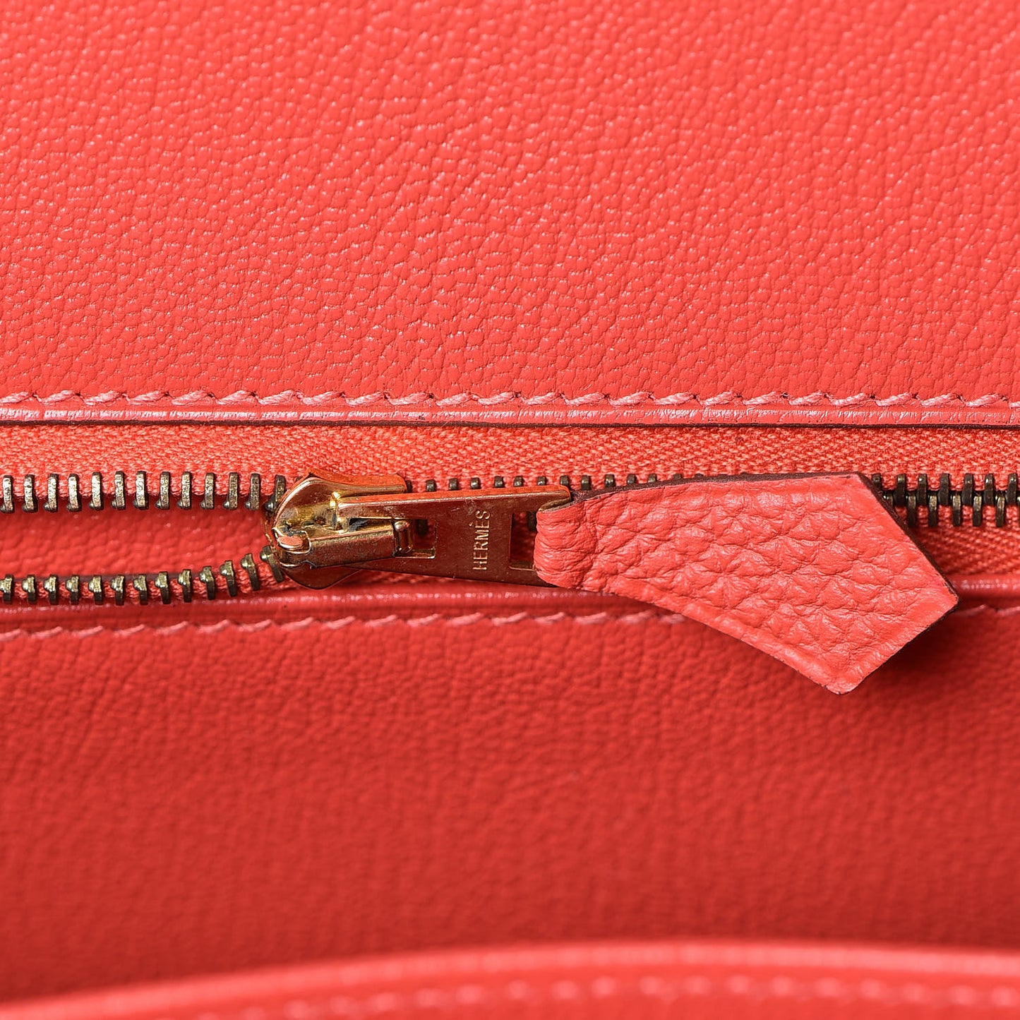 Togo Birkin 35 Rouge Pivoine