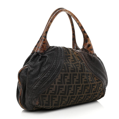 Fendi Zucca Nappa Nuvolata Vitello Tortuga Spy Tobacco Moro 4 of 13