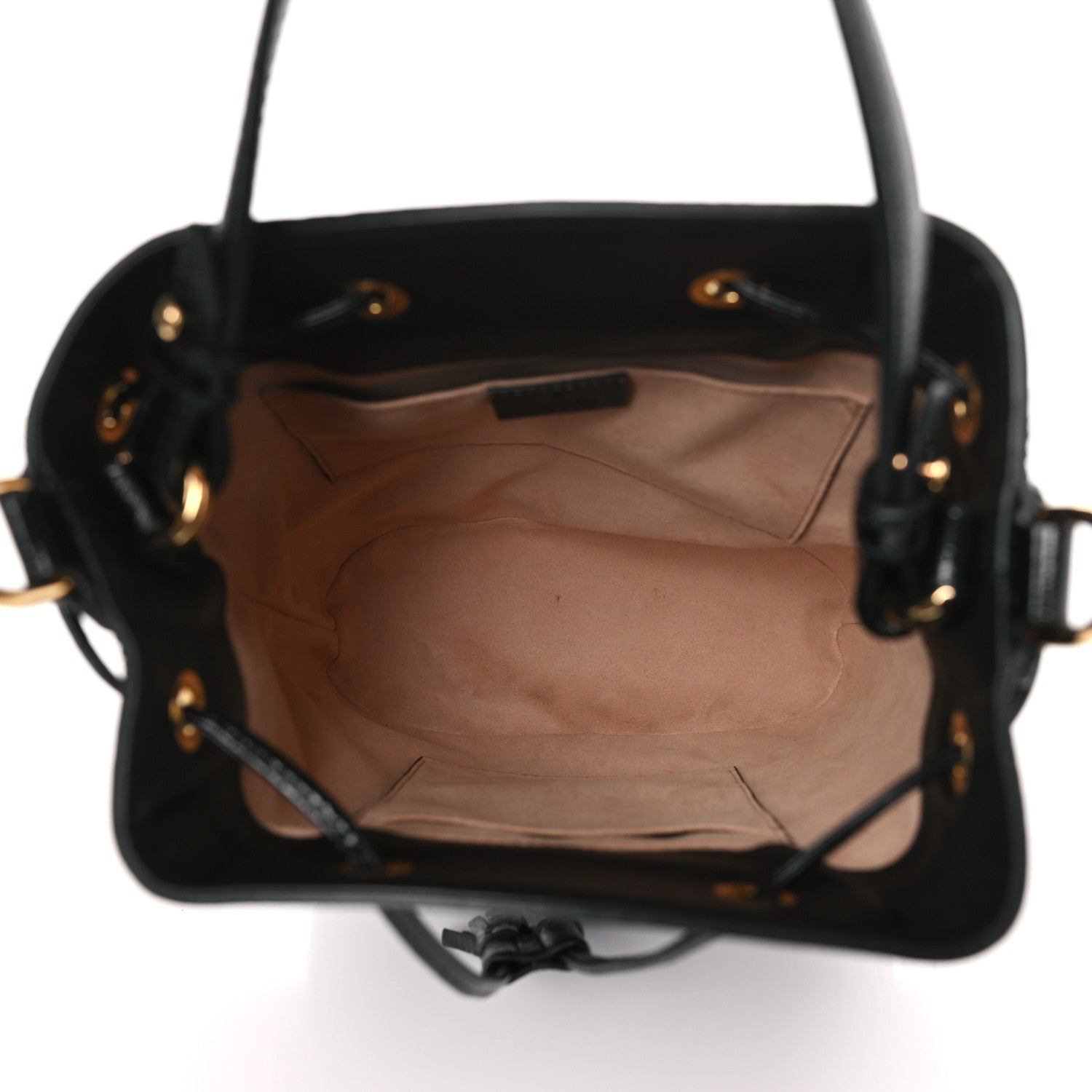 Gucci Suede Patent Web Small Ophidia Bucket Bag Black 5 of 10