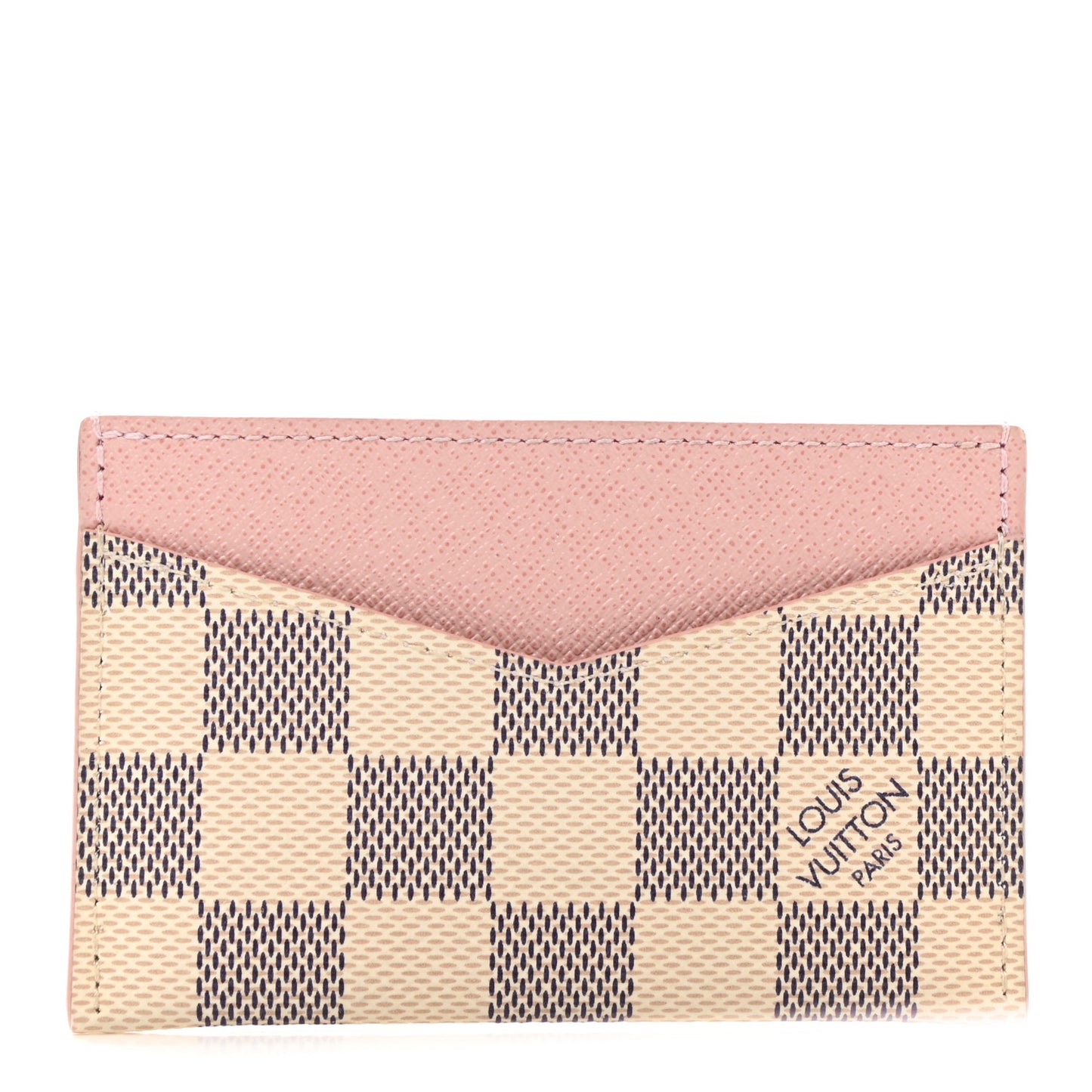 Damier Azur Daily Card Holder Rose Ballerine