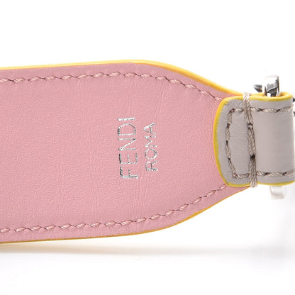 Fendi Vitello Dolce Bi-Color Strap You Grigio Polvere Bubblegum 6 of 6