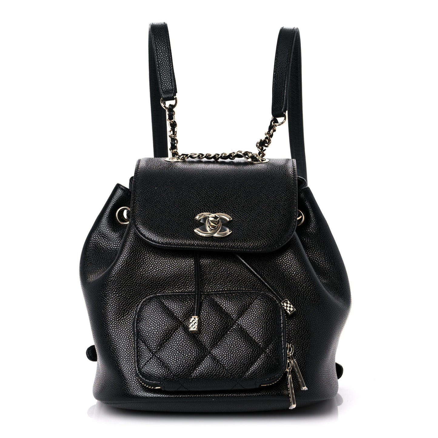 Caviar Quilted Mini Business Affinity Backpack Black