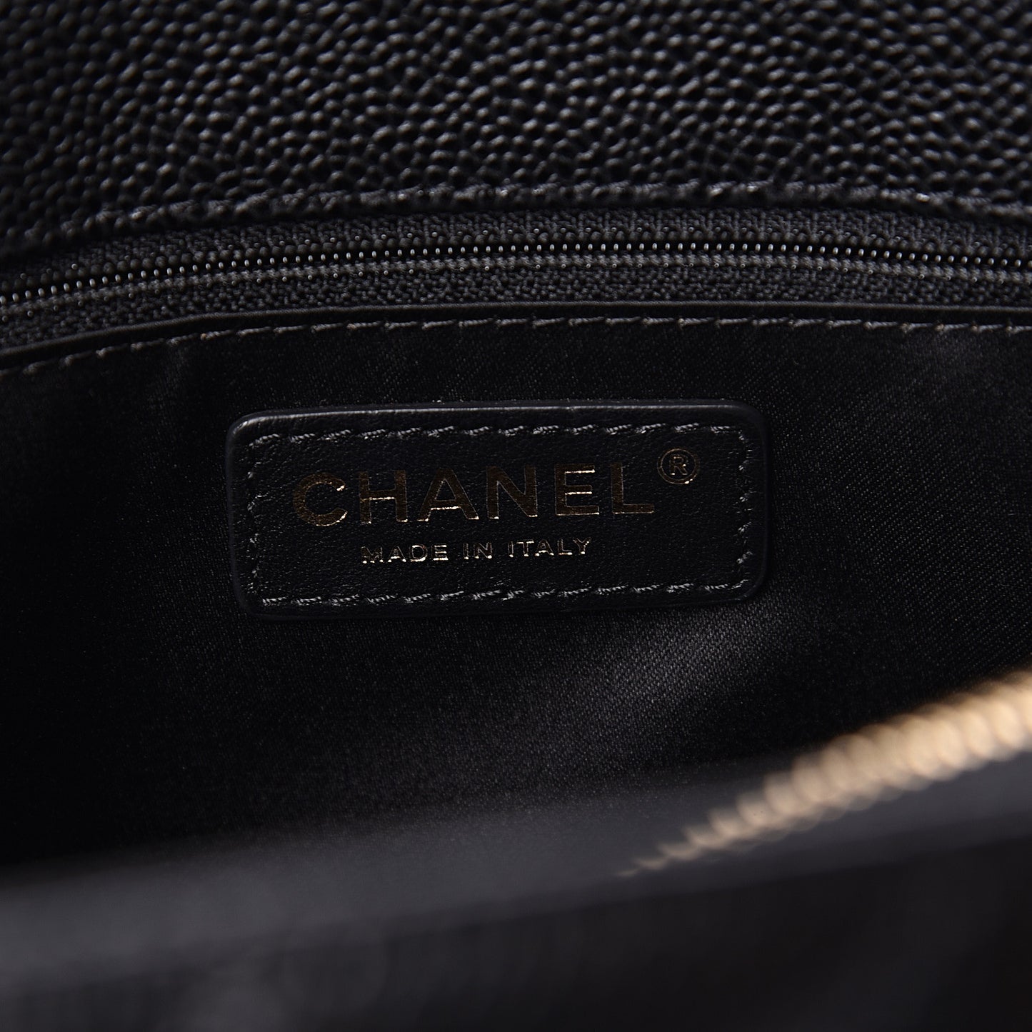Caviar Quilted Grand Shopping Tote GST Black