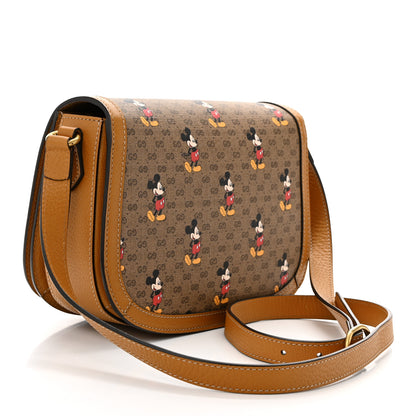 Gucci X DISNEY Mini Vintage GG Supreme Monogram Mickey Mouse Small Flap Messenger Bag Beige Vintage Sun Oil 3 of 11