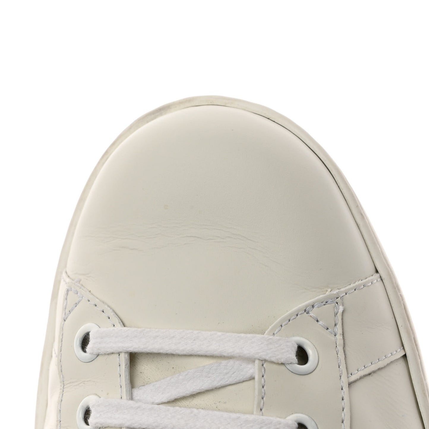 Calfskin Crocodile Web Mens Ace Sneakers 9.5 White Green