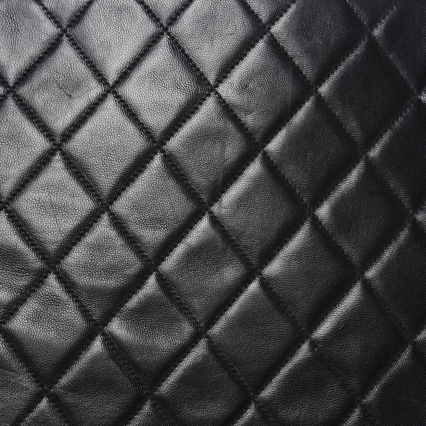Lambskin Shopping Tote Black