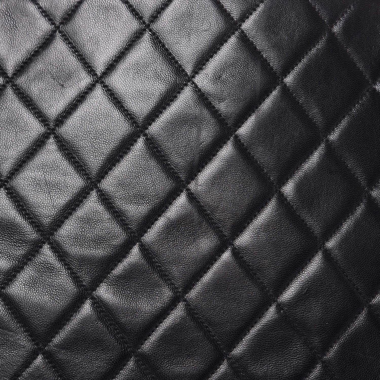 Chanel Lambskin Shopping Tote Black 12 of 21