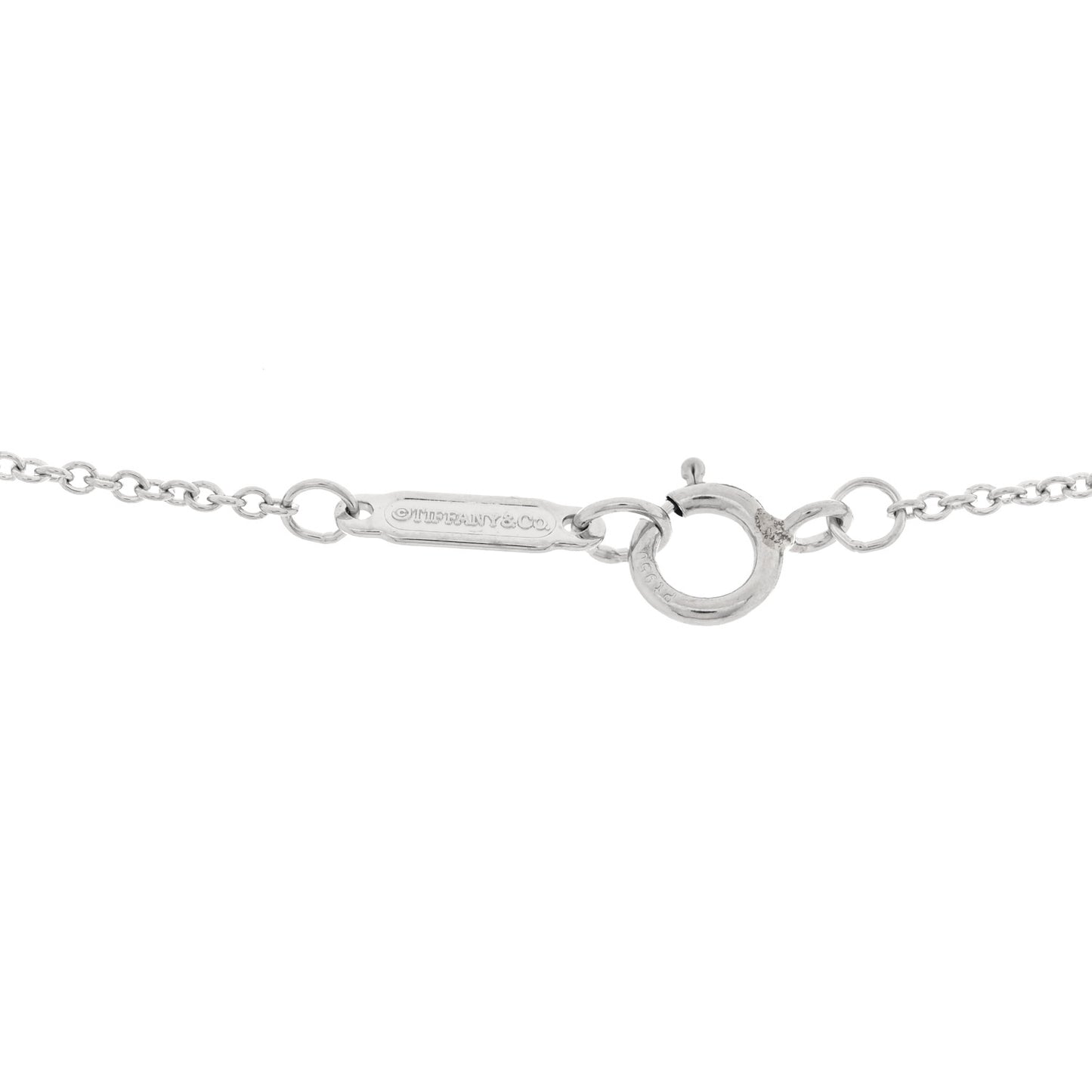 Platinum Diamond Small Paper Flowers Pendant Necklace