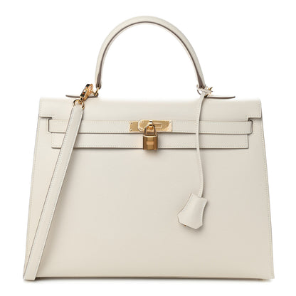 Hermes Epsom Kelly Sellier 35 Craie 1 of 10
