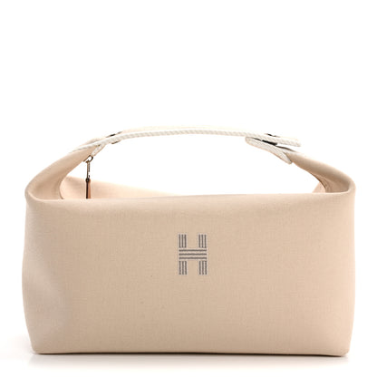 Hermes Canvas Large Bride-A-Brac Pouch Natural 1 of 7
